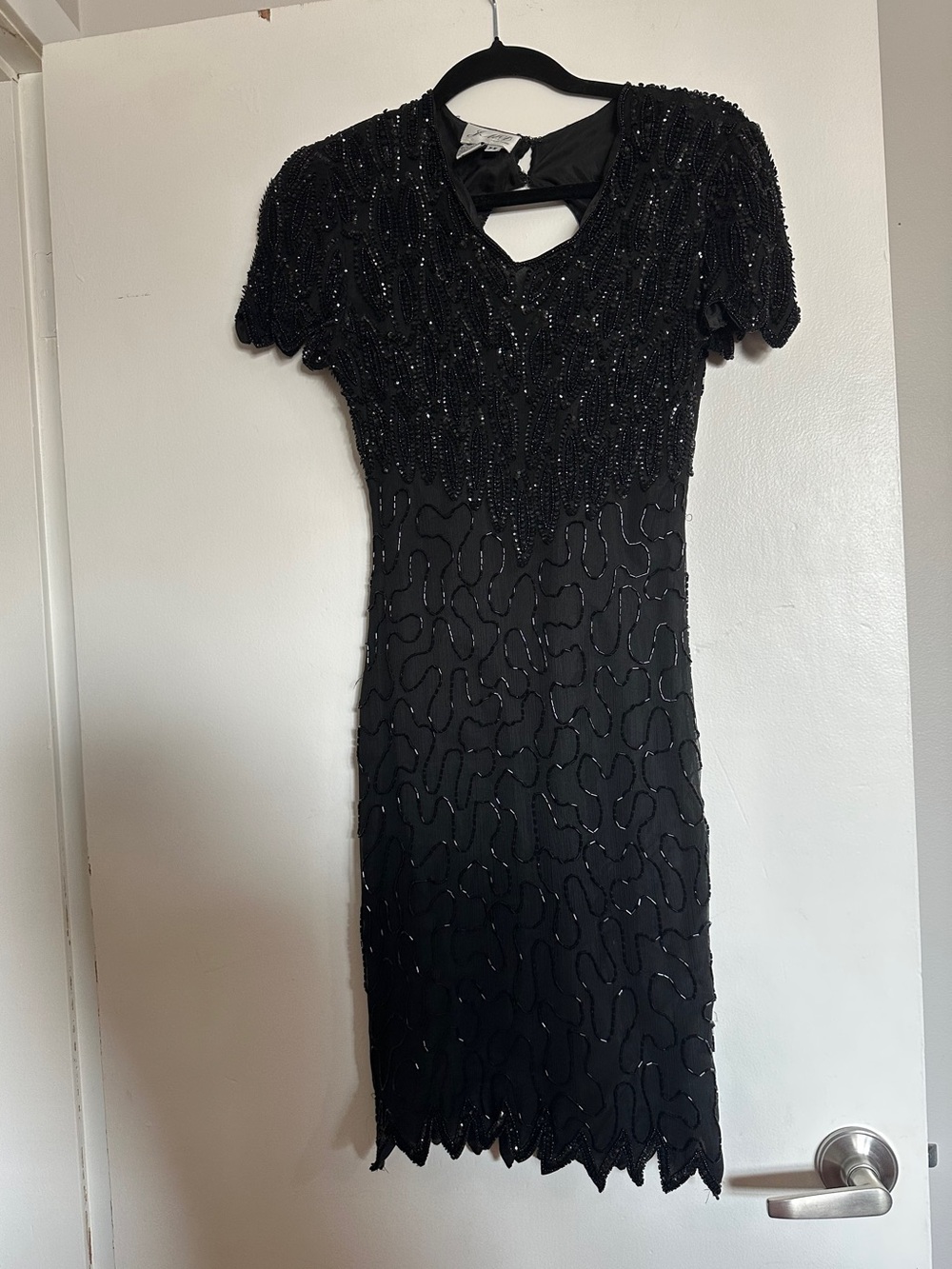 JMD New York Vintage Silk Beaded Dress